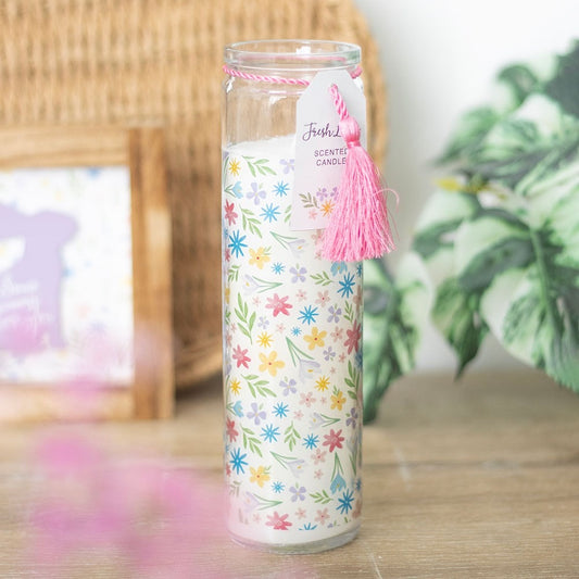 Spring Floral Tube Candle - Linen Scent