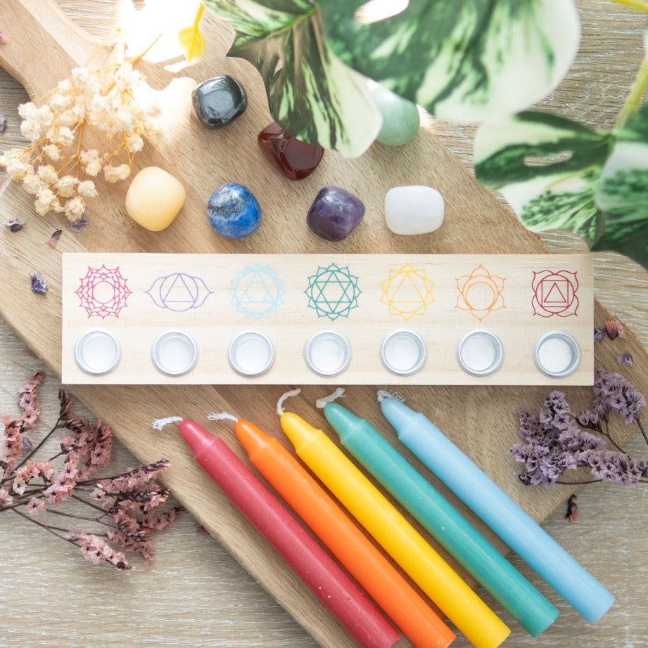 Chakra Candles Holder