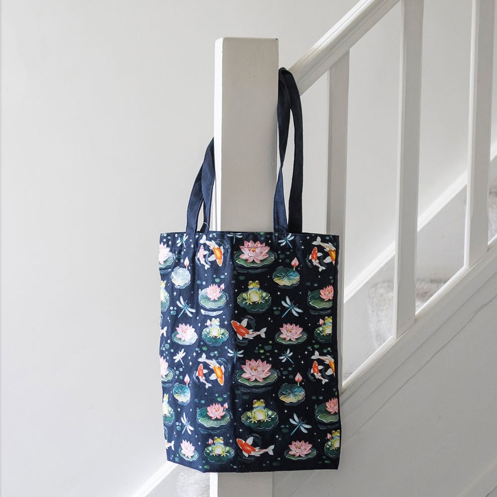 Lily Pad Print Tote Bag