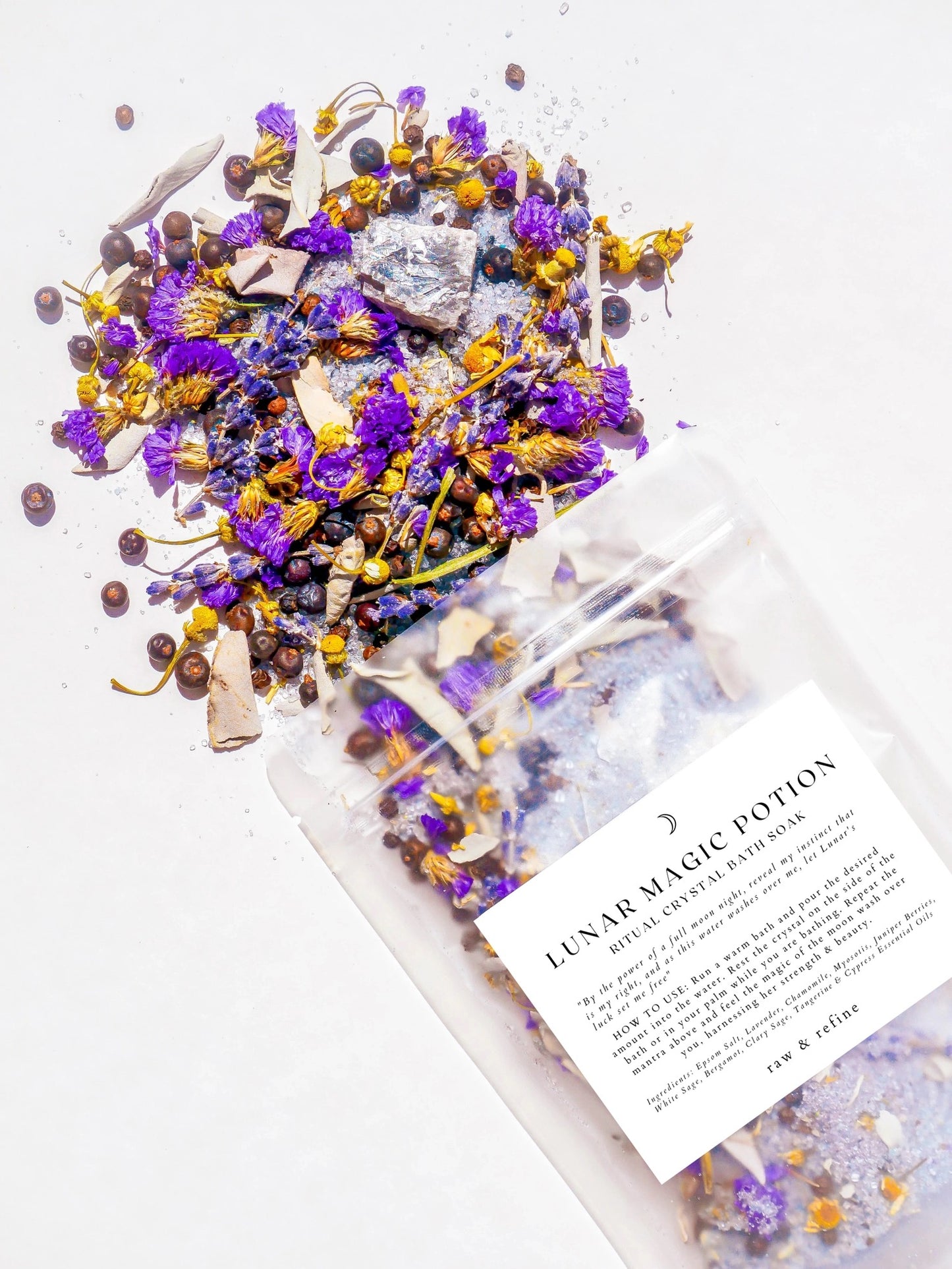 Lunar Magic Potion - Ritual Bath Salts - Crystal Bath Soak