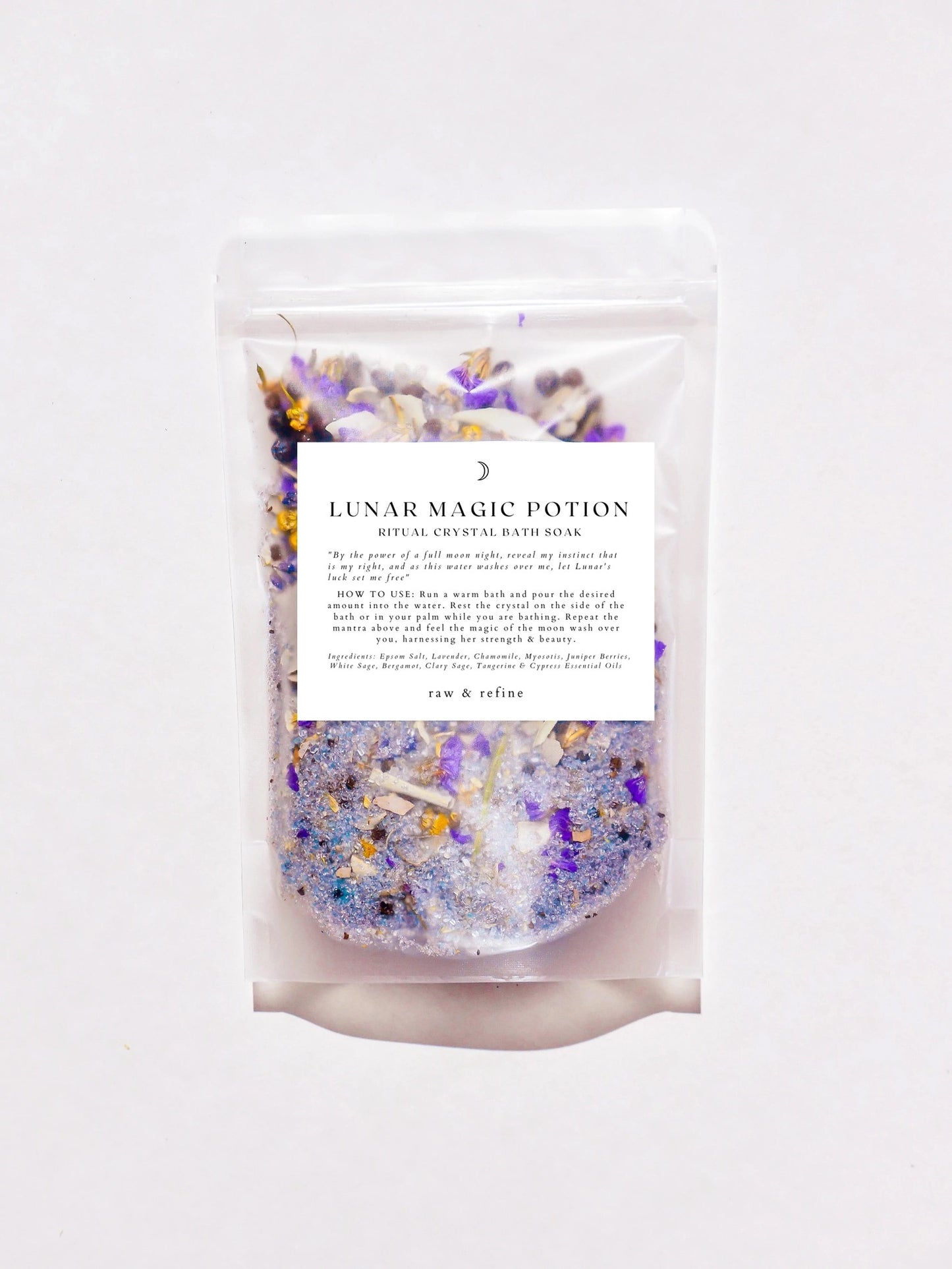 Lunar Magic Potion - Ritual Bath Salts - Crystal Bath Soak