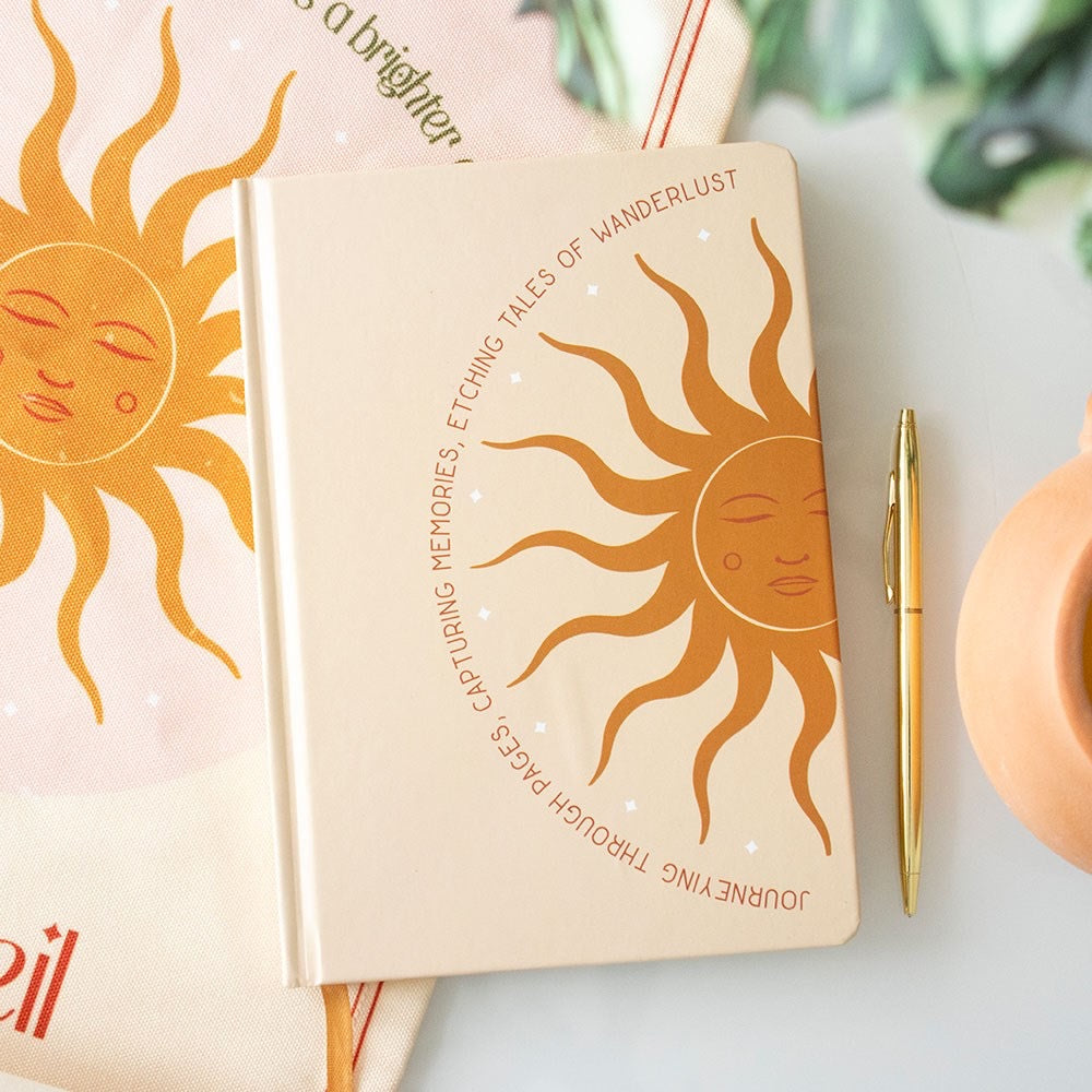 Sun Lined A5 Notebook