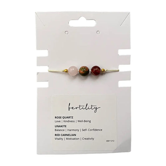 Fertility Crystal Intention Wristlet Bracelet