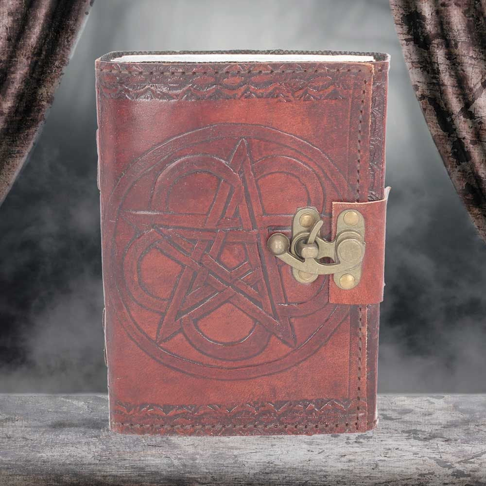 Pentagram Leather Embossed Journal / Grimoire