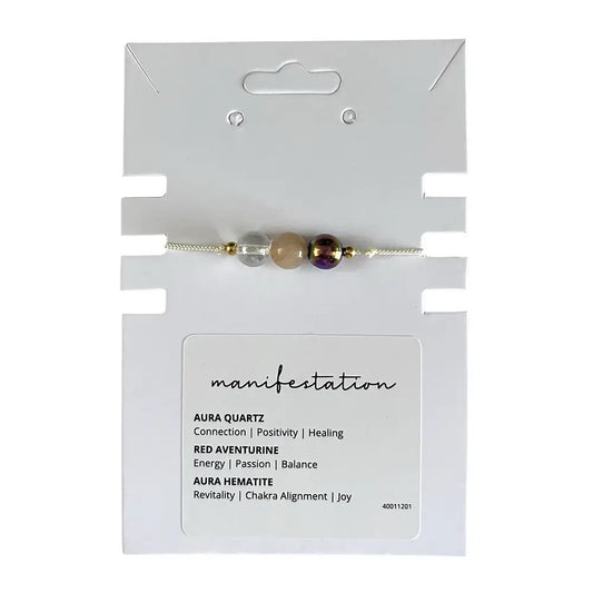 Manifestation Crystal Intention Bracelet Wristlet