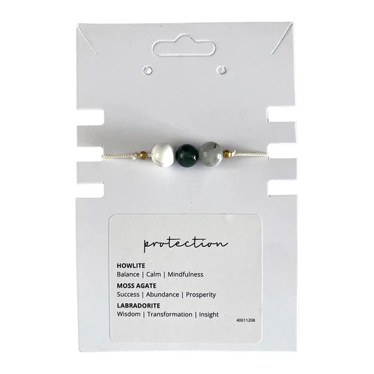 Protection Crystal Intention Bracelet Wristlet