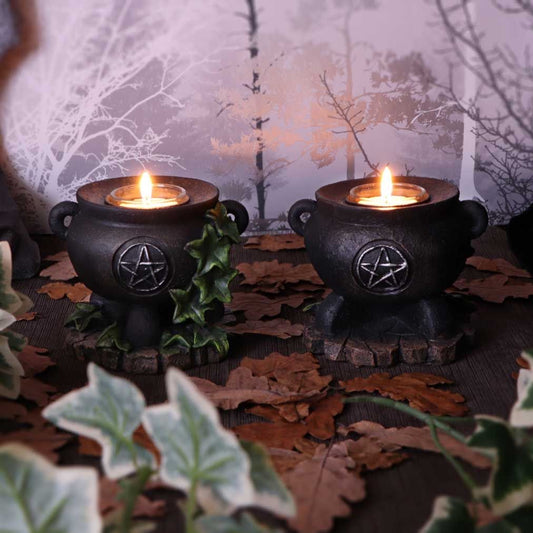 Cauldron Candle Holder