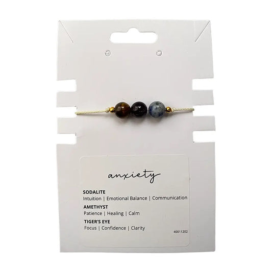 Anxiety Relief Crystal Intention bracelet