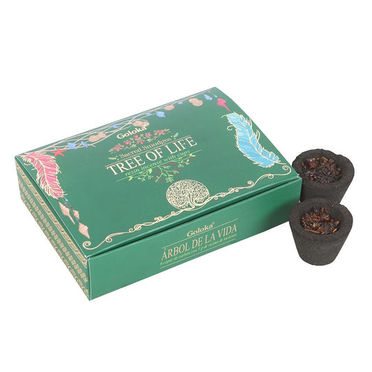 Resin Incense Cups : Tree of life : Incense for smoke cleansing