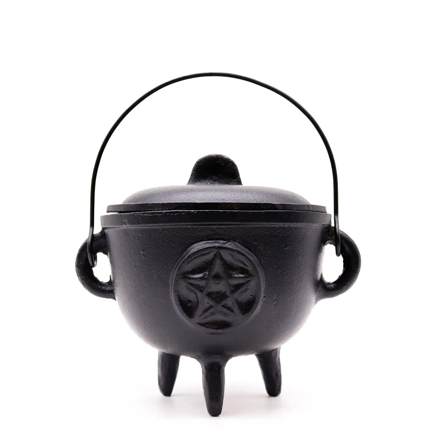 Cast Iron Cauldron with Pentagram (Large)