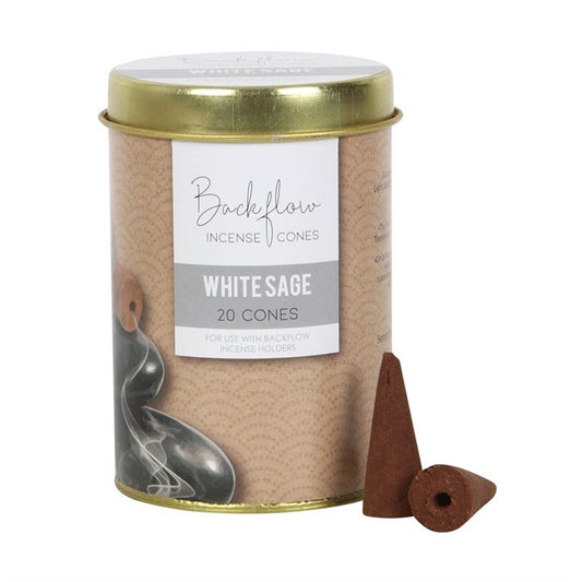 Backflow Incense Cones - White Sage