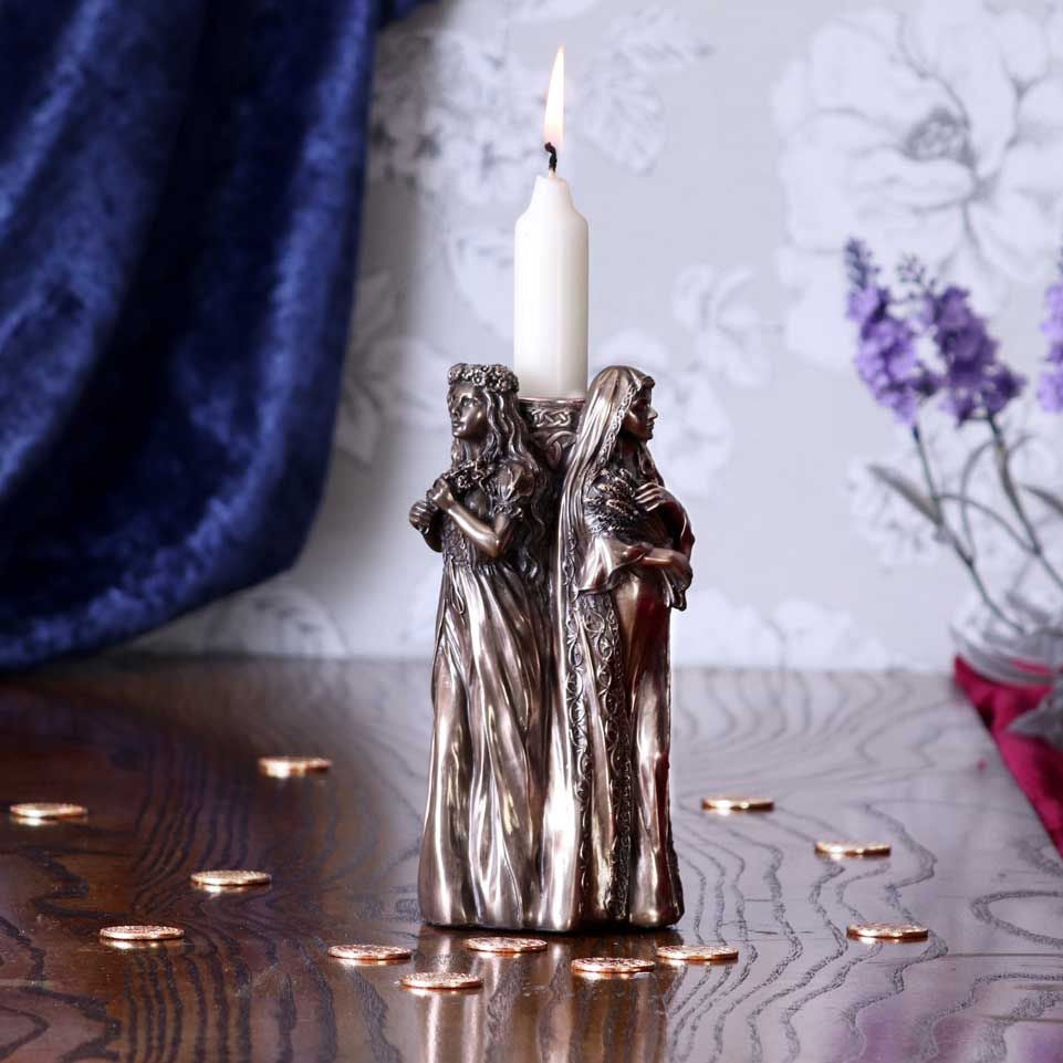 Maiden, Mother, Crone Candle Holder