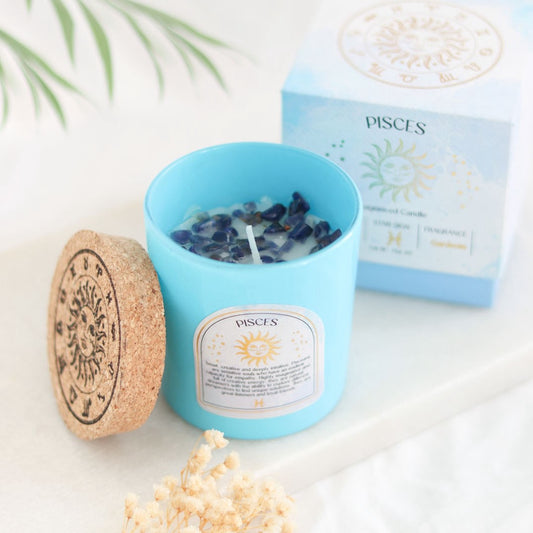 Star Sign Candle - PISCES - Gardenia