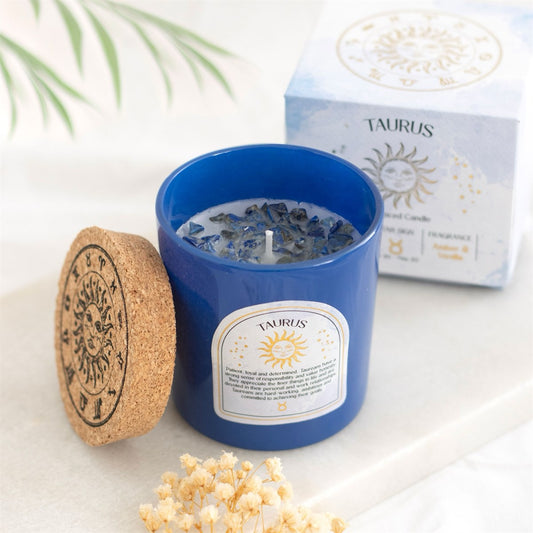 Star Sign Candle - TAURUS - Amber & Vanilla