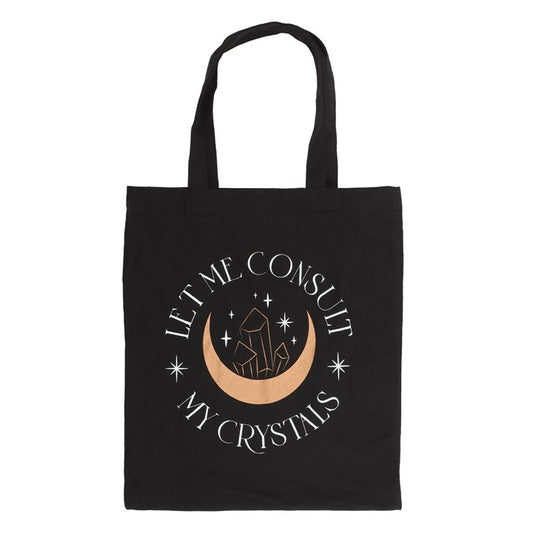 'Let me consult my crystals' Polycotton Tote Bag