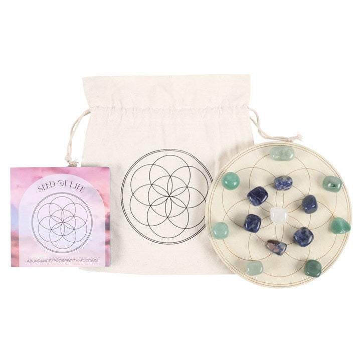 SEED OF LIFE CRYSTAL GRID SET