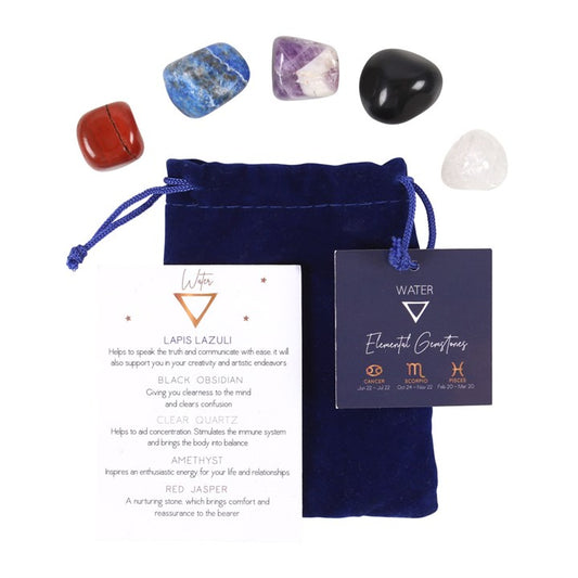 WATER ELEMENT TUMBLE GEMSTONE SET