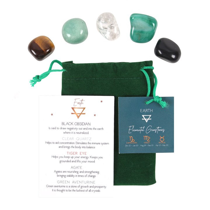 EARTH ELEMENT TUMBLE GEMSTONE SET