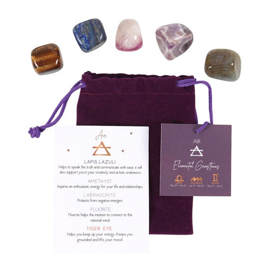 AIR ELEMENT TUMBLE GEMSTONE SET