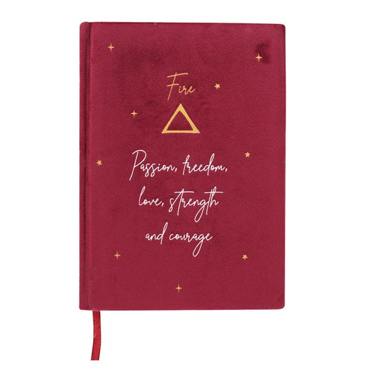 Fire Element Velvet Notebook / A5