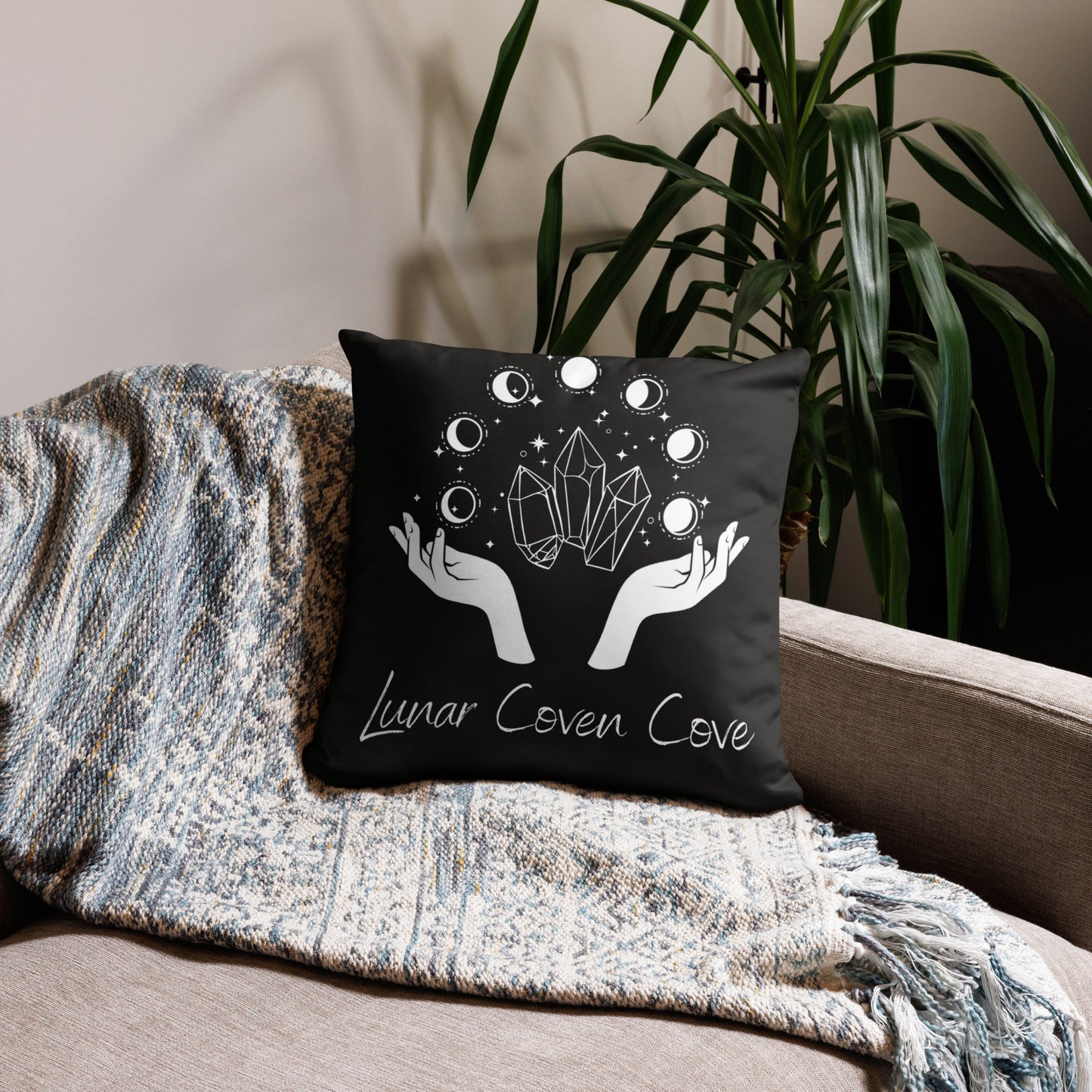 Lunar Coven Cove Cushion : Lunar Coven Cove Merch : Direct from manufacturer