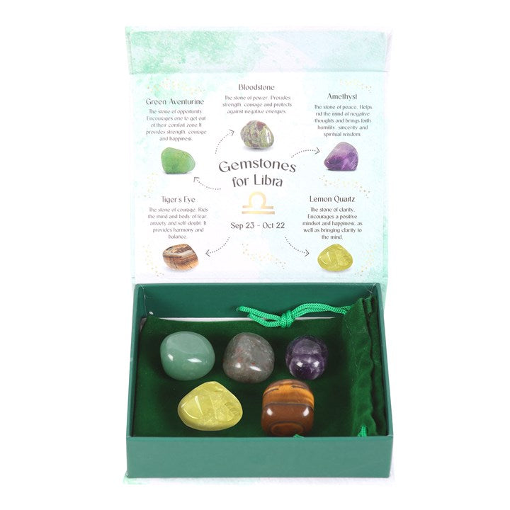 CRYSTAL TUMBLESTONE SET - Choose a Zodiac Sign